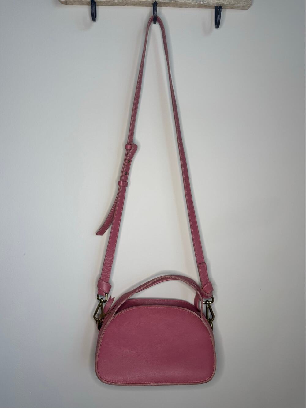 Madewell Sydney Zip Top Pink Crossbody Bag